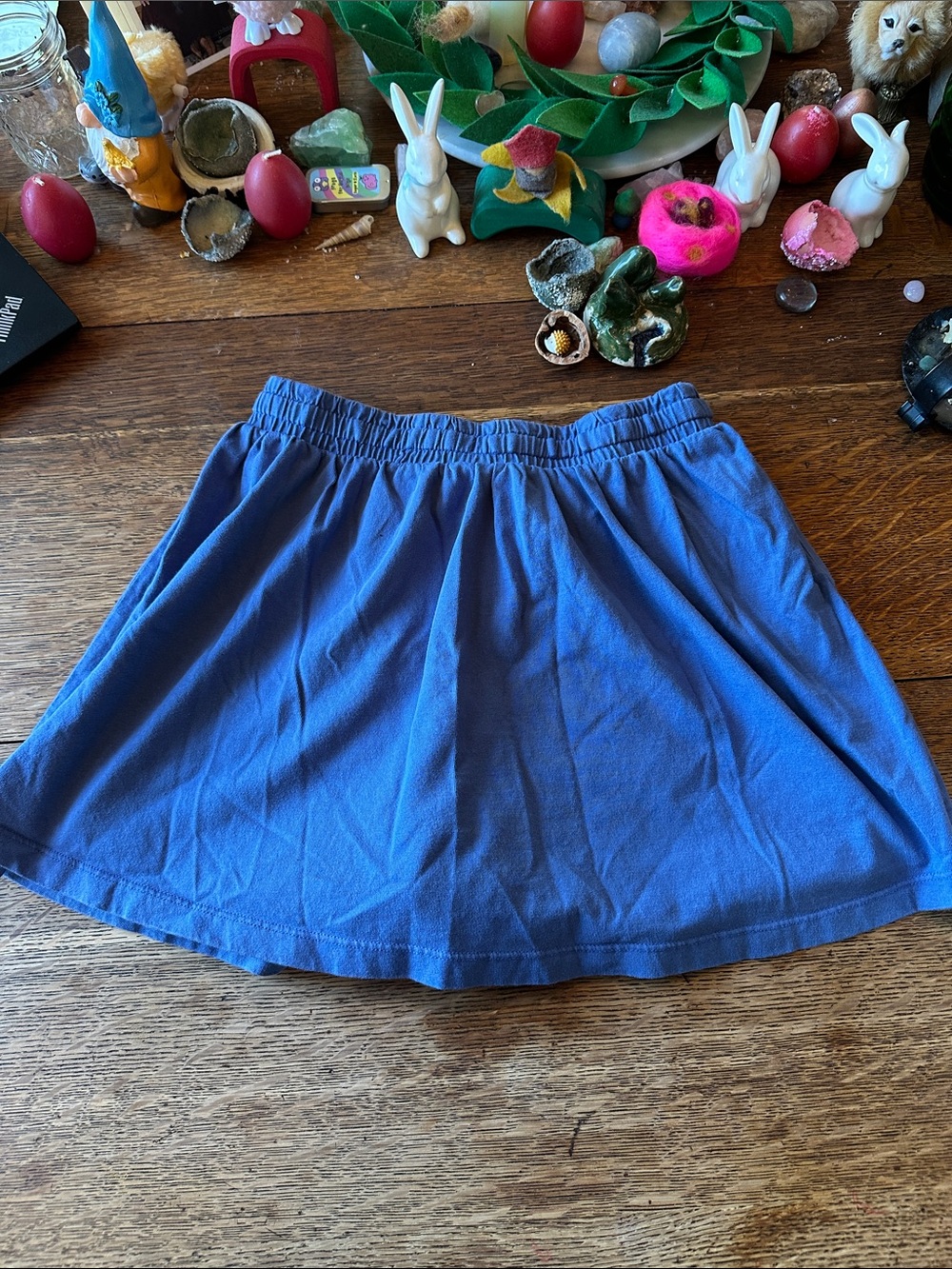 Hanna Andersson Blue Cotton Drawstring Skort - Picture 4 of 4